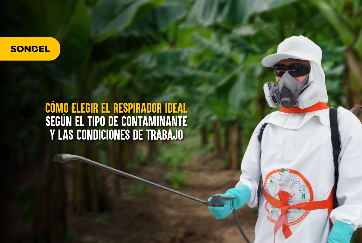 Cómo elegir el respirador ideal según el tipo de contaminante y las condiciones de trabajo